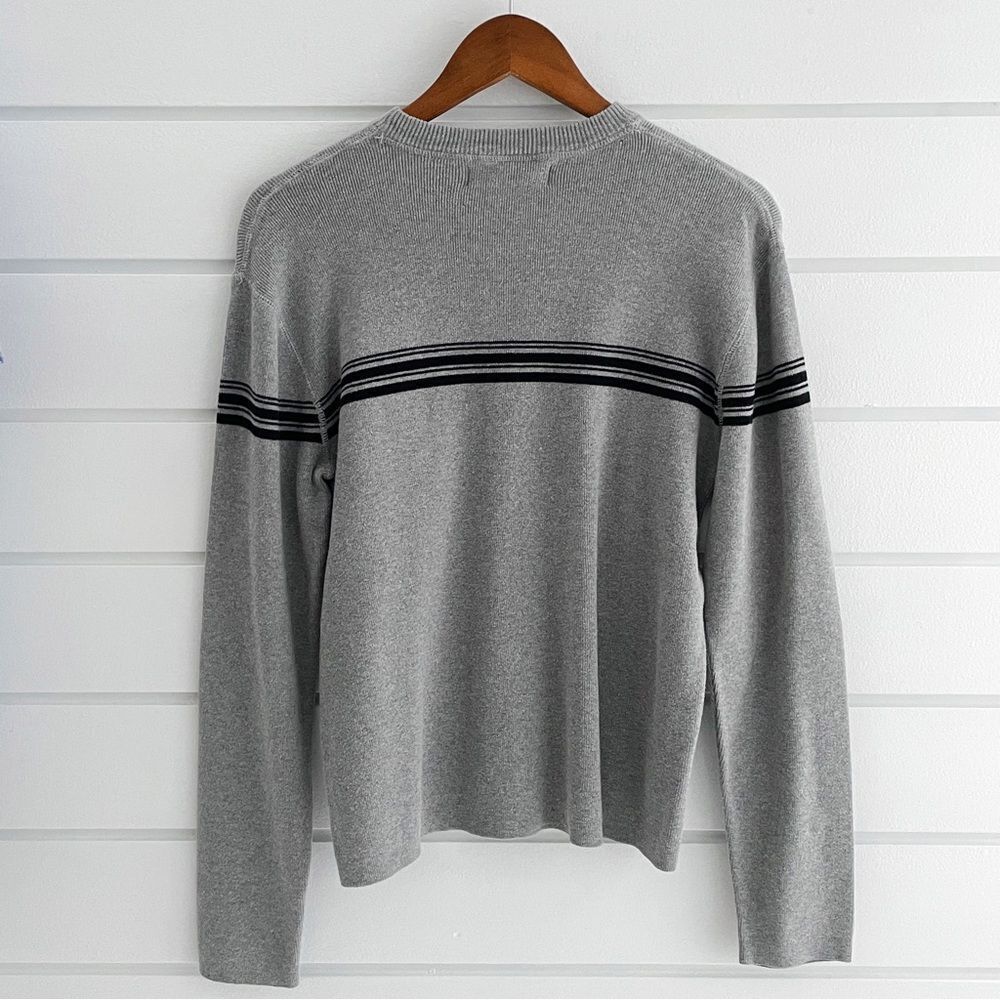 Banana Republic Factory Store Cotton Casual Stripe Sweater Size Medium - Picture 2 of 6